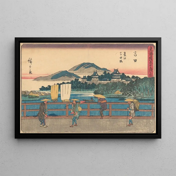 Yoshida - Andō Hiroshige — quadro incorniciato alla parete