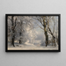 Foresta in inverno - Anders Andersen-Lundby — quadro incorniciato alla parete