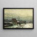 Paesaggio invernale - Anders Andersen-Lundby — quadro incorniciato alla parete