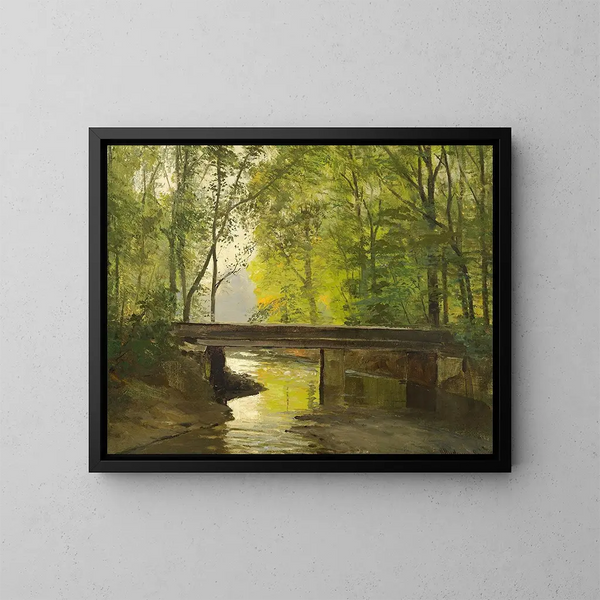 Attraverso una foresta estiva - Anders Andersen-Lundby — quadro incorniciato alla parete