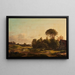 Vista del palazzo di Frederiksberg dai dintorni di Ladegaardsvej - Anders Christian Lunde — quadro incorniciato alla parete
