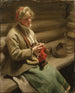 Fille dalécarlienne che tricotta cavoli Margit - Anders Zorn — vista dell’opera