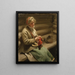 Fille dalécarlienne che tricotta cavoli Margit - Anders Zorn — quadro incorniciato alla parete
