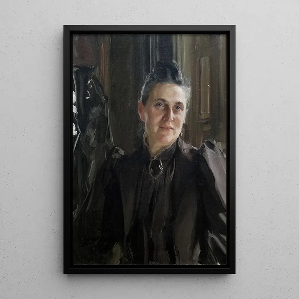 Fanny Thiel née Stiebel - Anders Zorn — quadro incorniciato alla parete