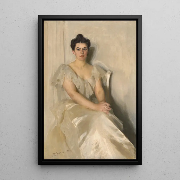 Frances Folsom Cleveland - Anders Zorn — quadro incorniciato alla parete