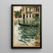 Gondole a Venezia - Anders Zorn — quadro incorniciato alla parete