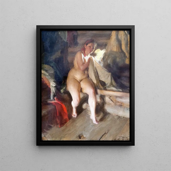 Nel loft - Anders Zorn — quadro incorniciato alla parete