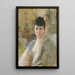 Ritratto di una dama in un salotto - Anders Zorn — quadro incorniciato alla parete