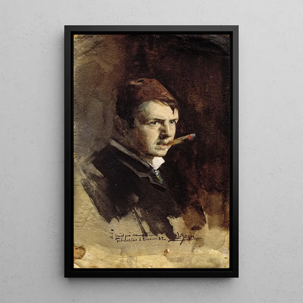 Autoritratto - Anders Zorn — quadro incorniciato alla parete