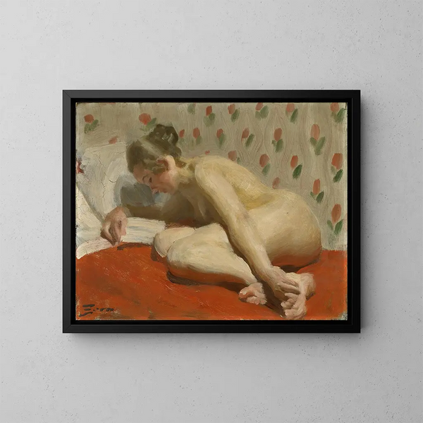 Studio di una figura nuda - Anders Zorn — quadro incorniciato alla parete