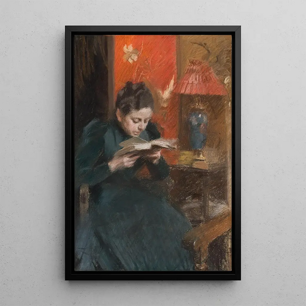 L'épouse de l'artiste - Anders Zorn — quadro incorniciato alla parete