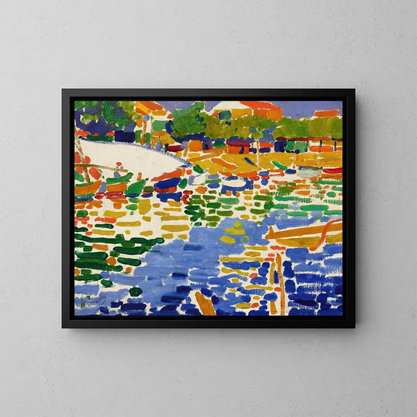 Barche ormeggiate a l'Estaque - André Derain — quadro incorniciato alla parete
