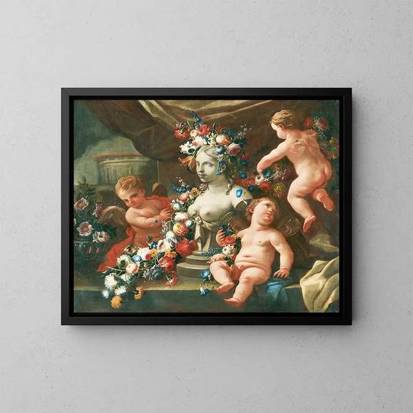 Allégorie della scultura - Andrea Belvedere — quadro incorniciato alla parete