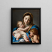 La Vierge à l'Enfant avec saint Jean-Baptiste - Andrea Casali — quadro incorniciato alla parete