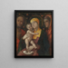 La Santa Famiglia con Santa Maria Maddalena - Andrea Mantegna — quadro incorniciato alla parete