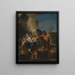 Il battesimo di Cristo - Andrea Sacchi — quadro incorniciato alla parete