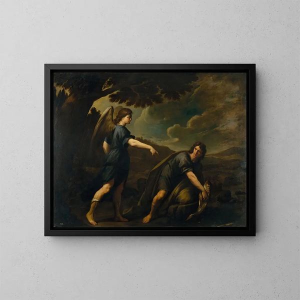 Tobias et le poisson - Andrea Vaccaro — quadro incorniciato alla parete