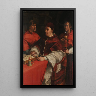 Andrea del Sarto - Portrait of Leo X with Cardinals Giulio de Medici and Luigi de Rossi.webp