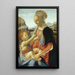 Madonna con Bambino seduto - Andrea del Verrocchio — quadro incorniciato alla parete