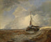 Bateau de pêche en détresse - Andreas Achenbach — vista dell’opera