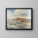 Bocca della Meuse a Willemstadt di fronte a Dordrecht - Andreas Dirks — quadro incorniciato alla parete
