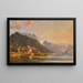 Vista del lago Traunsee con Traunstein e la montagna Schlafende Griechin sullo sfondo - Andreas Passy — quadro incorniciato alla parete