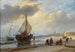 sulla spiaggia - Andreas Schelfhout — vista dell’opera