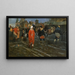 Rue de Moscou nel XVII secolo durante un giorno festivo - Andrei Ryabushkin — quadro incorniciato alla parete