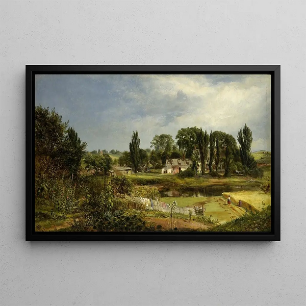 Ferme di Long Island, studio della natura (conflitto di casi) - Andrew W Warren — quadro incorniciato alla parete