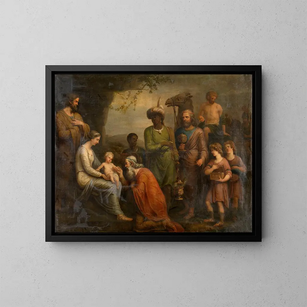 Adorazione dei Magi - Andries Cornelis Lens — quadro incorniciato alla parete