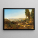 Vista di Roma dalla Villa Madama - András Mark — quadro incorniciato alla parete