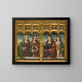 Andrs de Melgar - Saints Apollonia Lucy and Barbara and another Holy Martyr.webp