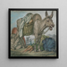 Asino balken con verdure dietro il quale si trovano David e Abigaïl - David Humbert de Superville — quadro incorniciato alla parete