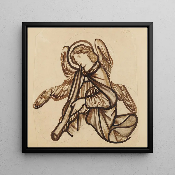 Ange jouant d'un cor - Sir Edward Coley Burne-Jones