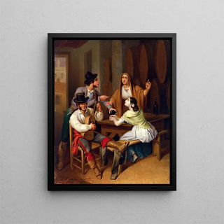Angel Mara Cortellini Hernndez - No more Wine Tavern Scene.webp