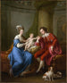 Edward Smith Stanley, dodicesimo conte di Derby, con la sua prima moglie, Lady Elizabeth Hamilton, e il loro figlio Edward Smith Stanley - Angelica Kauffman — vista dell’opera