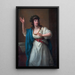 Ritratto della virtuosa improvvisatrice Teresa Bandettini-Landucci di Lucca - Angelica Kauffman — quadro incorniciato alla parete