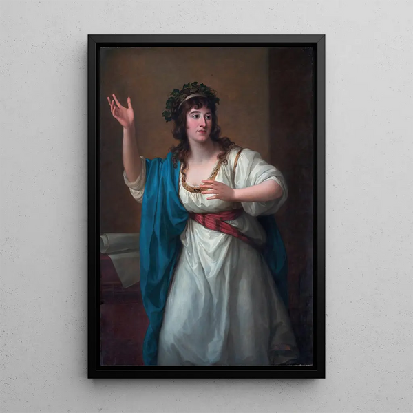 Ritratto della virtuosa improvvisatrice Teresa Bandettini-Landucci di Lucca - Angelica Kauffman — quadro incorniciato alla parete