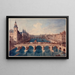Il Ponte al Cambio, il Palazzo della Conciergerie e la Senna verso l'attuale 1° arrondissement - Angelo Garbizza — quadro incorniciato alla parete
