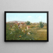 Giardino con donna - Angiolo Tommasi — quadro incorniciato alla parete