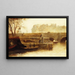 Il Pont Neuf e l'isola della Cité visti dal quai Conti - Angèle Delasalle — quadro incorniciato alla parete