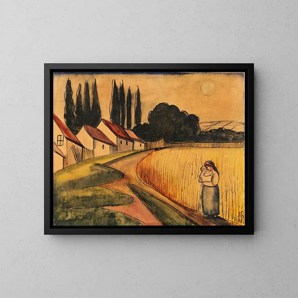 Bérenice con bambino - Anita Re — quadro incorniciato alla parete