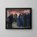 Un funerale - Anna Ancher — quadro incorniciato alla parete