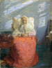 Mme Ane Brøndum nella camera blu - Anna Ancher — vista dell’opera