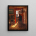 Interno di Skagen con una banda solare sul pavimento - Anna Ancher — quadro incorniciato alla parete
