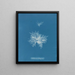 Callithamnion tetragonum - Anna Atkins — quadro incorniciato alla parete