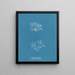 Chylocladia reflexa - Anna Atkins — quadro incorniciato alla parete