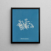 Delesseria molto stretto - Anna Atkins — quadro incorniciato alla parete