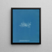 Enteromorpha compressa var. - Anna Atkins — quadro incorniciato alla parete