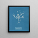 Fucus aruginosus Turner Mer Rouge Lisbona Nuovo in Gran Bretagna - Anna Atkins — quadro incorniciato alla parete